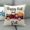 Autumn Thanksgiving Pumpkin Truck Digital Printing Short Plush Pillow Covers For Car Sofa Office Cushion Cover Home Goods
