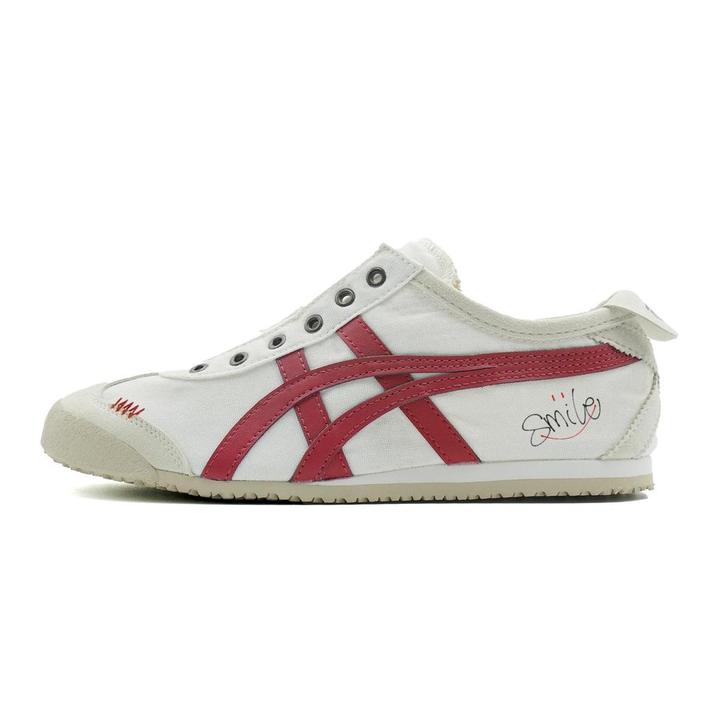 Onitsuka Tiger MEXICO 66 Slip On Beloved Cushioning Slip Resistant Abrasion Resistant Low top Casual Shoes Unisex D3K0N-0143(Team430-)