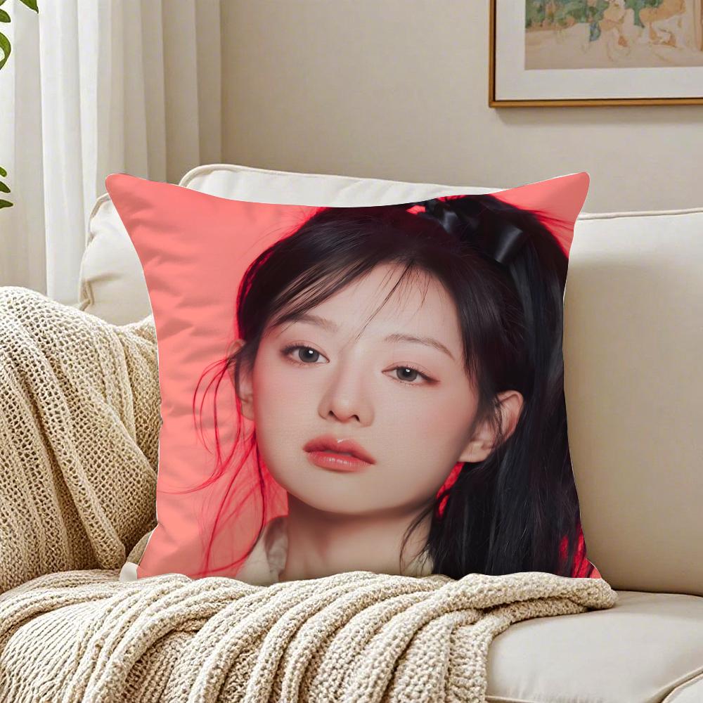 Kim Ji Won Queen of Tears Cushion Cover Linen Minimalist Soft for Sofa Bed Home Room Decor