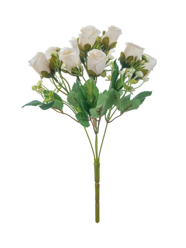 

Silk Artificial Flowers Bud Wedding Wreath Festival Room Home Decora Bridal Bouquets Table Vases Pretty Prop Yard Arch Diy Gifts 1PC белый
