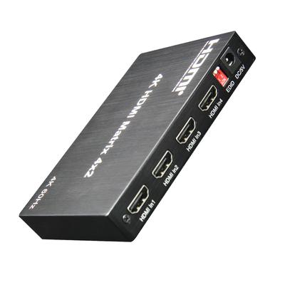 4k 60Hz HDMI Matrix 4X2  HDMI Switch 4 In 2 Out  Matrix Full 3D with EDID