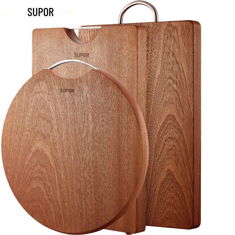 Supor Ebenholz Dicke Massive Holzschneidebrett für Obst und Teig