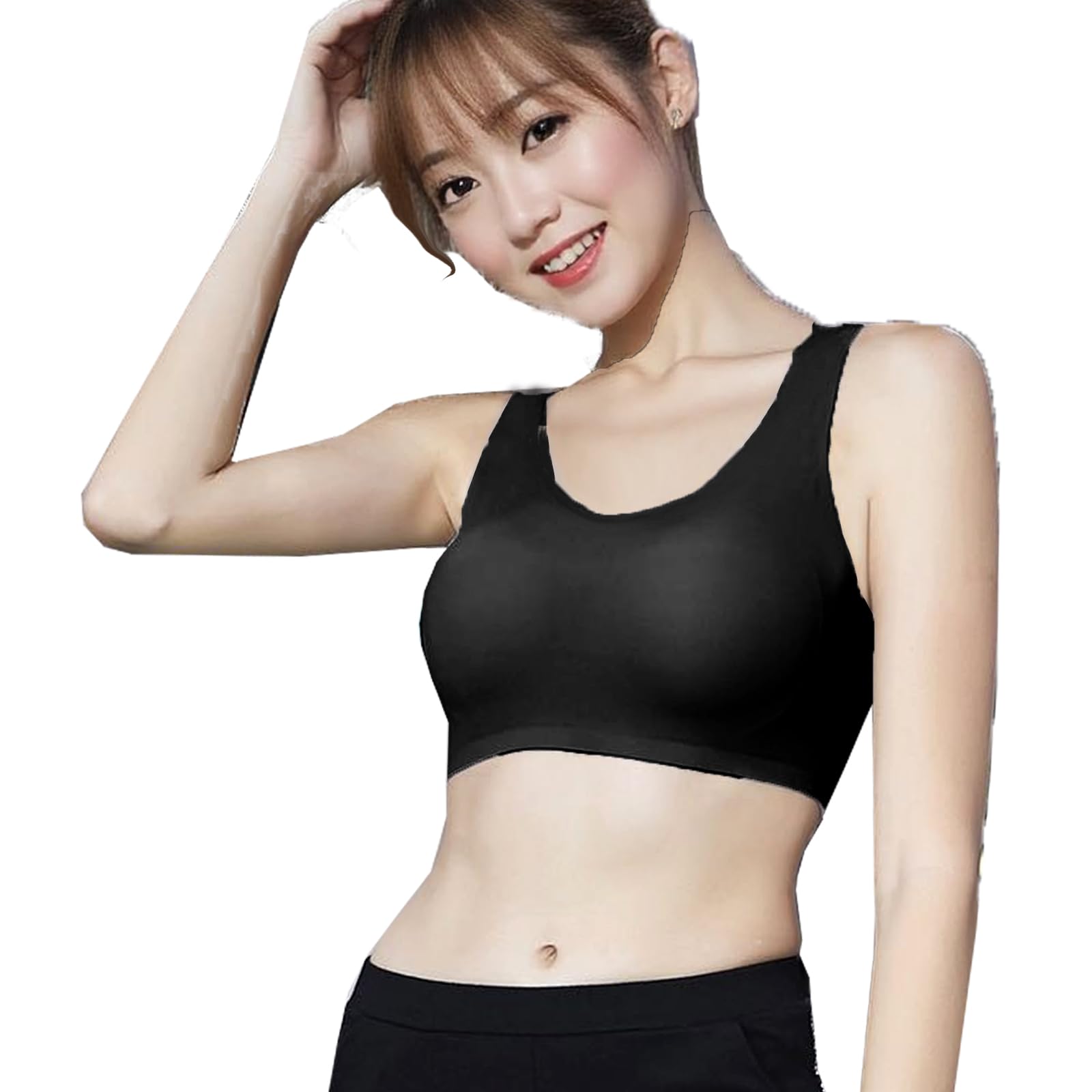 

Raiplus Sports Yoga Size M Bra, Non-Slip, Wear, Black, чёрный