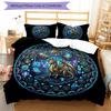 Cyber Dragon Glass Pattern Bedding,Quilt Set Quilt Cover Pillowcase Home Birthday Gift (1 * duvet cover + 2 * pillowcase, without core)