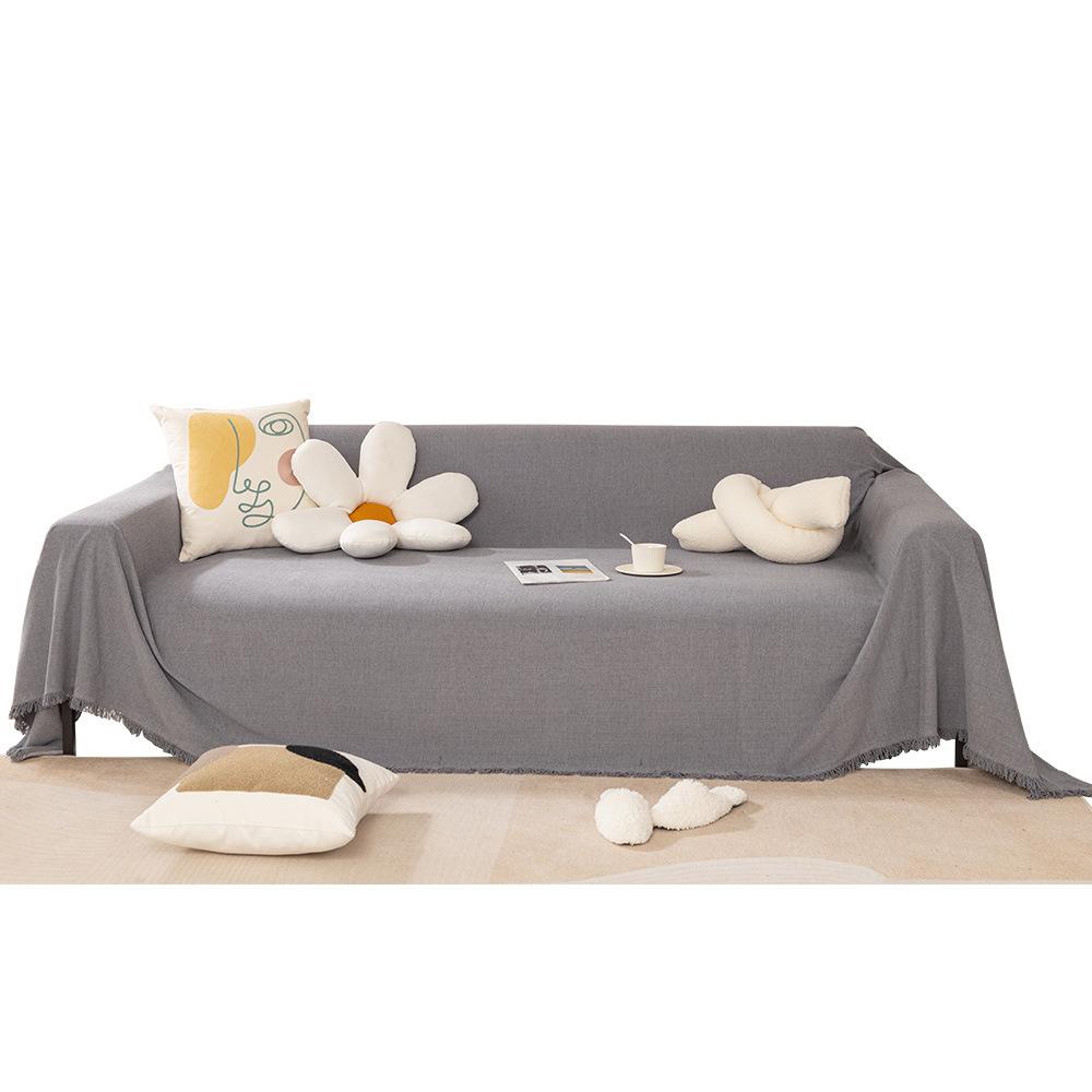 Bohemia Style Chenille Sofa Cover Tassel All Seasons Sofa Slipcovers Anti-cat Scratch All-inclusive Couch Towel Picnic Mat