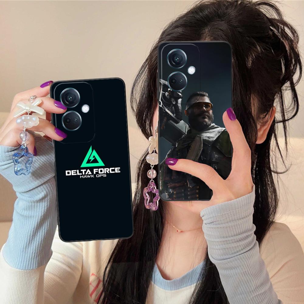 Game Delta Force Matte TPU Mobile Phone Case for OPPO Reno 14 13 12 11 10 9 8 7 6 5 F T Pro 5G Colorful Printing Cover