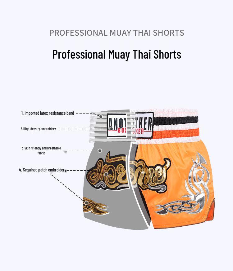 Boxing & Muay Thai Fight Shorts: Spliced Design for Men & Women
