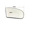 Verre de rétroviseur chauffant pour Mercedes-Benz Classe E Classe C W211 W203, côté gauche ou droit, rétroviseur large, accessoire de voiture