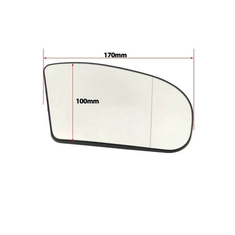 Verre de rétroviseur chauffant pour Mercedes-Benz Classe E Classe C W211 W203, côté gauche ou droit, rétroviseur large, accessoire de voiture