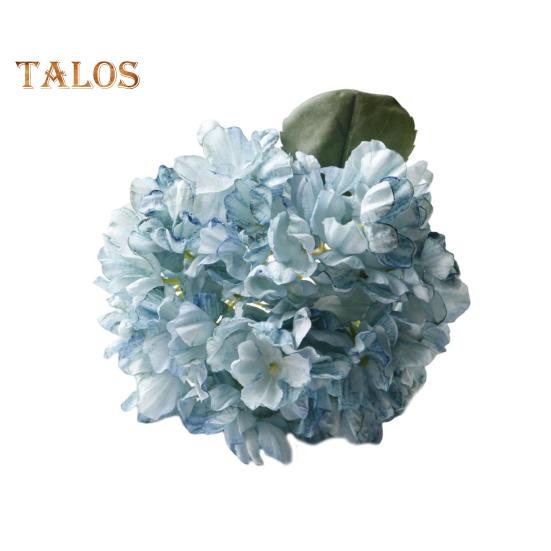 

1 ветка искусственной гортензии, неувядшая декоративная ткань из искусственного шелка, практичная имитация гортензии, искусственный цветок, украшение для вечеринки синий