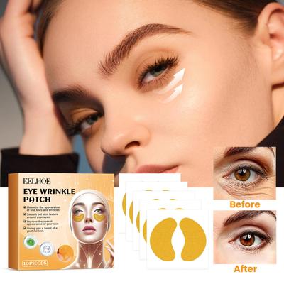 EELHOE Eye Mask Firming Patches 10pcs ,Reduce Fine Lines and Dark Circles, Improve Eye Bags, Brighten,Hydrating ,Anti-Aging Anti-Wrinkle Eye Patches