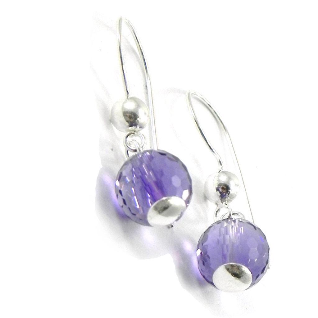 Les Trésors De Lily [I2796] - Silberne Amethystohrringe „Heaven“