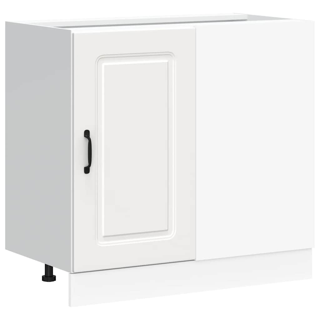 Kitchen Base Cabinet, Kalmar, White, Wood-Based Material