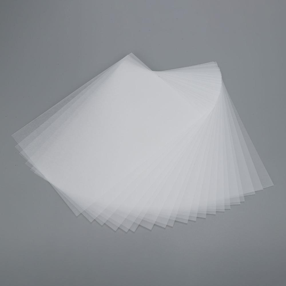 20pcs Plastic Heat Shrink Sheets Easy to Cut Transparent White Shrink Plastic Sheet Kit 2.5CM Key ring 20×14.5CM