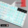 Stummes kabelgebundenes Tastatur- und Mausset mit mechanischem Gefühl für PC/Laptop-Gaming - 3-teiliges Esports-Peripheriegerät.
