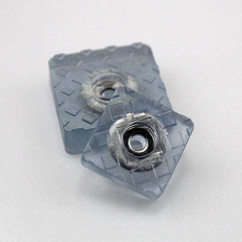 Transparent Moisture-Proof Non-Slip Rubber Foot Pads for Furniture - Heightening & Anti-Wear Square Pads for Tables and Chairs