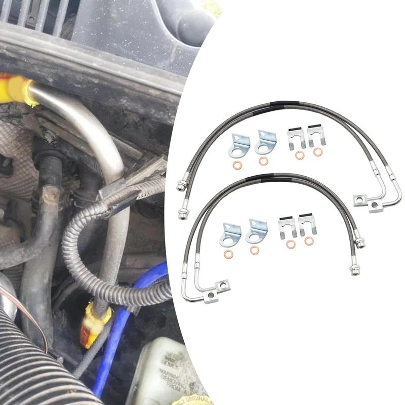 Braided Car Brake Line 89716 Stainless Steel Metal Flexible Pipes Universal Brake System Repair Parts for Jeep Wrangler JK