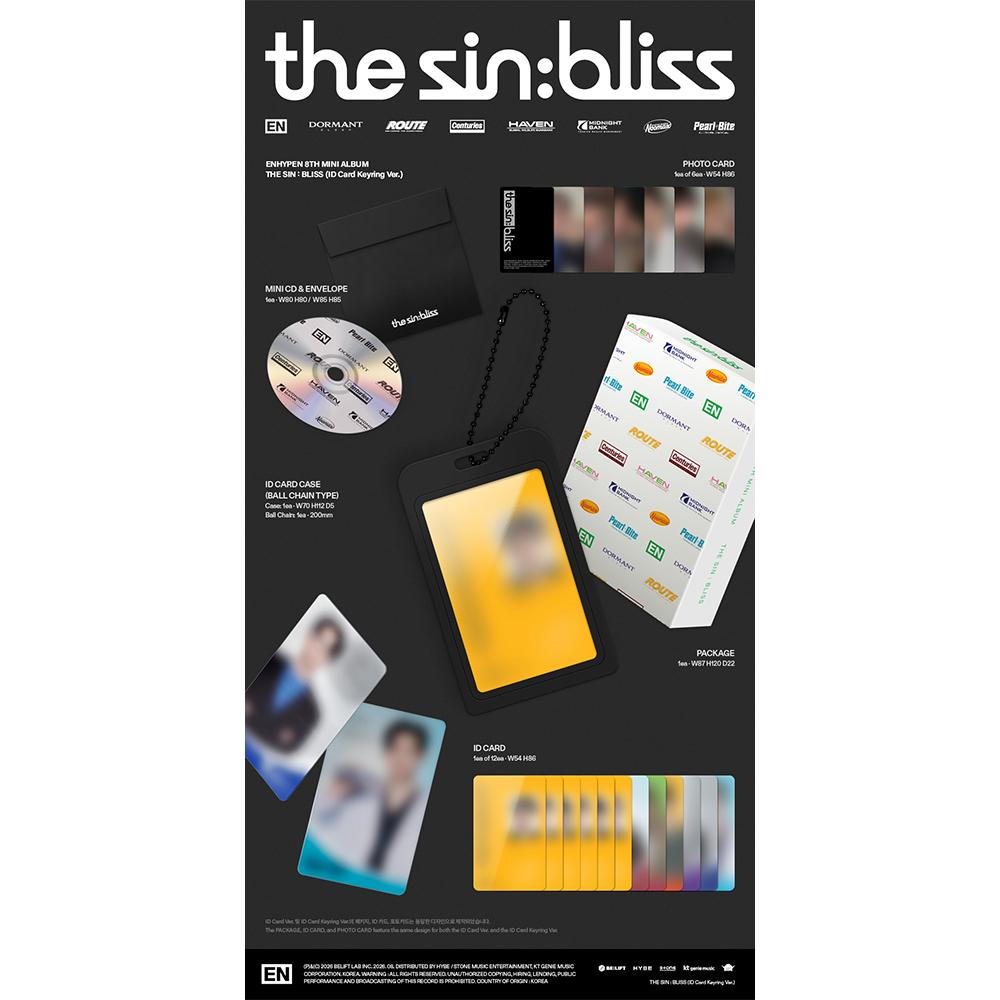 [PRE-VENTA] ENHYPEN - 8º Mini Álbum - THE SIN : DICHA (Llavero de Tarjeta de Identificación Ver.)