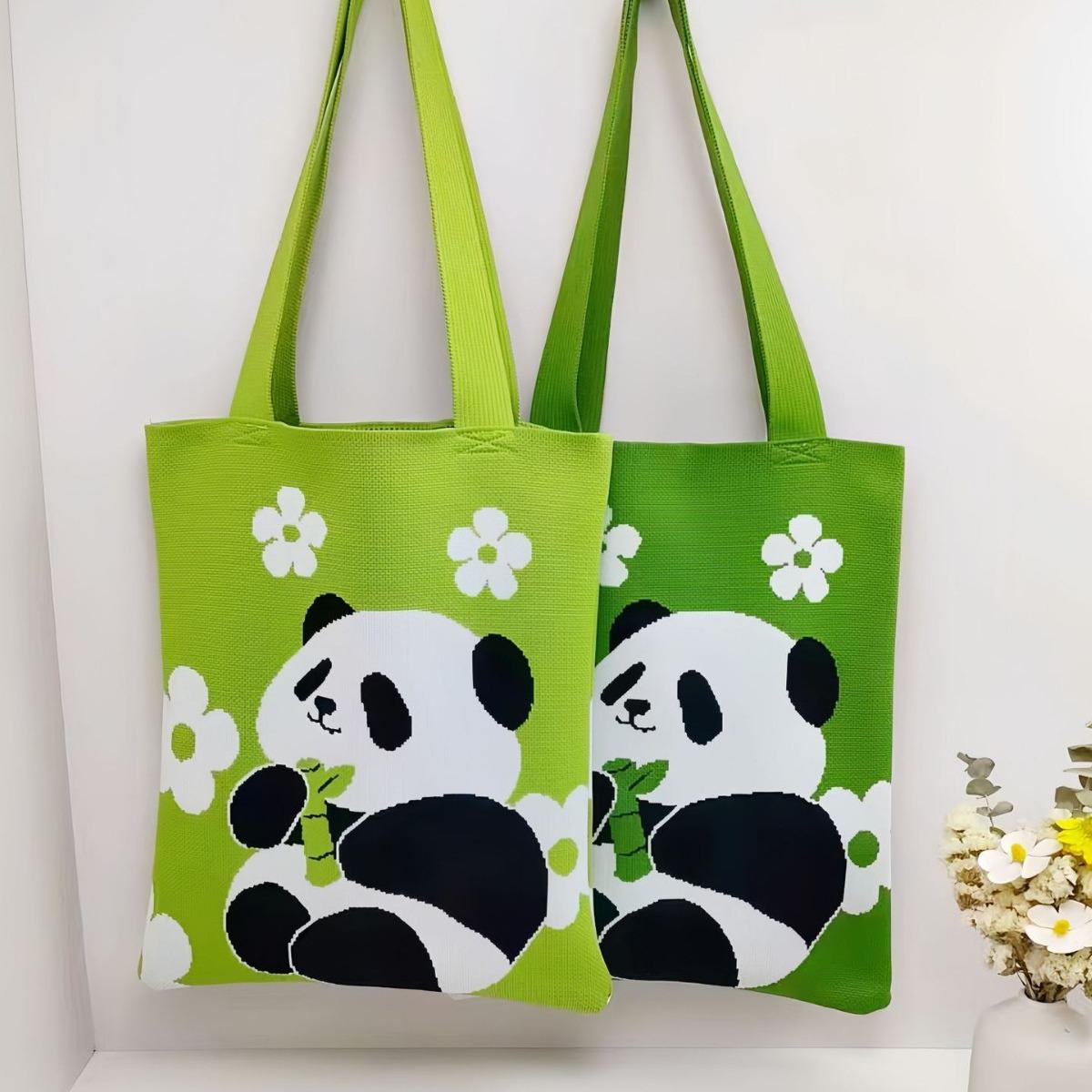 

Chengdu Panda Grandpa Cartoon Knitted Shoulder Bag - Large Capacity Cute Gift Custom Style (100+)