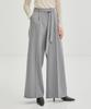 ONNE Classic Pin-Striped Wide Wool Pants - Gray