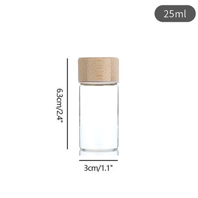 בקבוק זכוכית מיני 20/25/30 מ"ל לקונסנטרט קפה, חלב, מיץ, בקבוק חסין דליפות