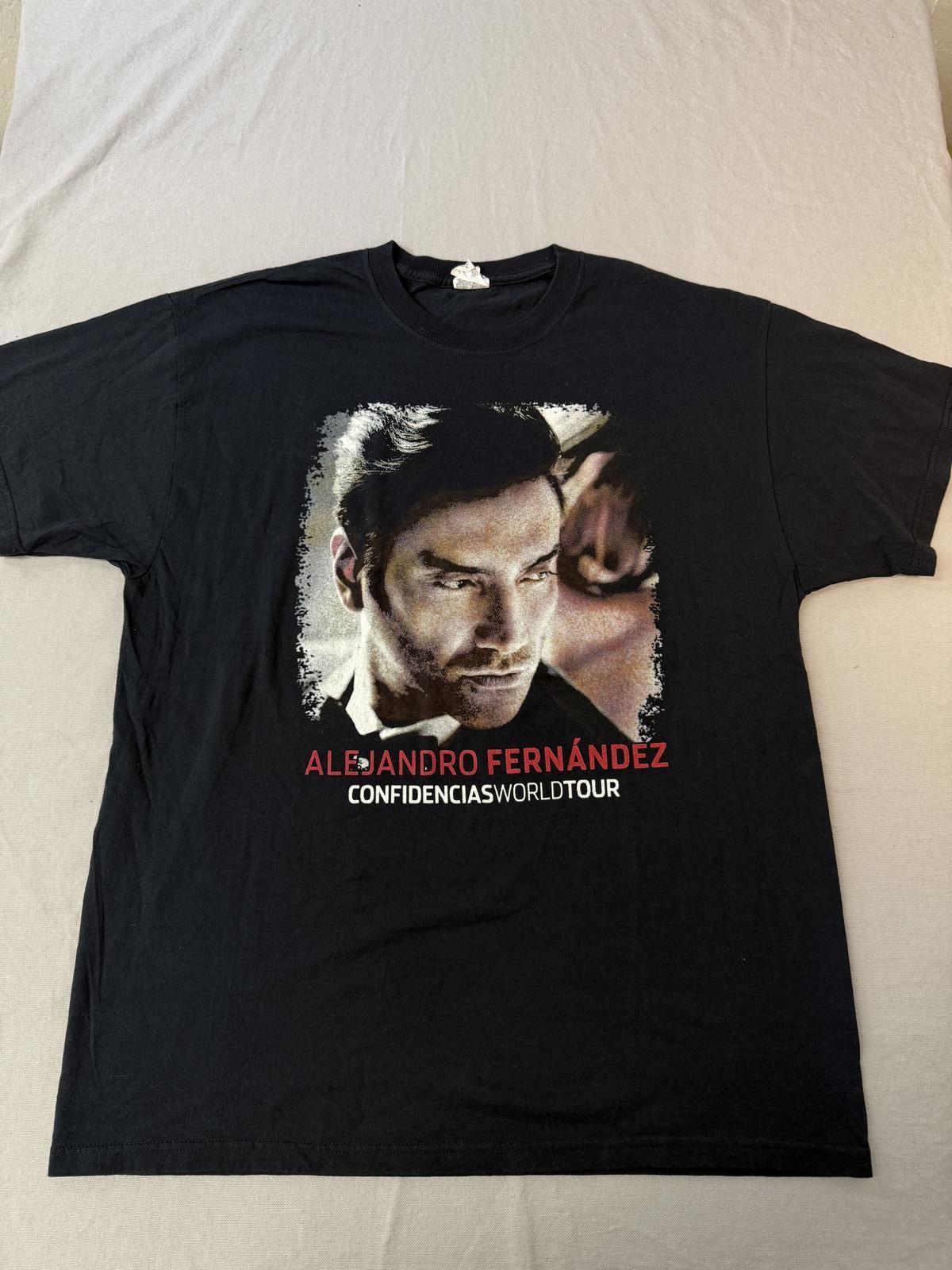 Alejandro Fernandez T-shirt Confidencias World Tour 2015 XL XXXL