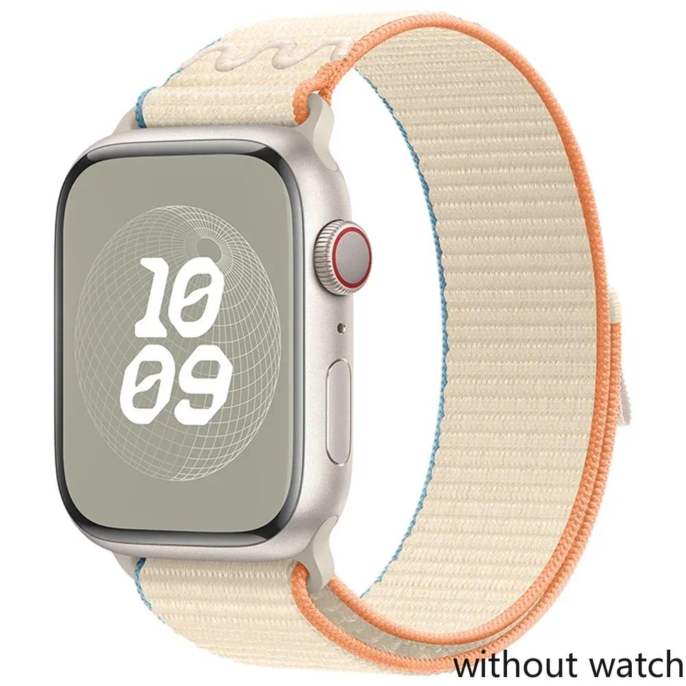 Nylon Sport Strap for Apple Watch Ultra3 49mm S11 42/46mm S10 9 8 7 6 5 4 3 Loop Bracelet for iWatch Series SE3 Ultra 2 46mm 45m