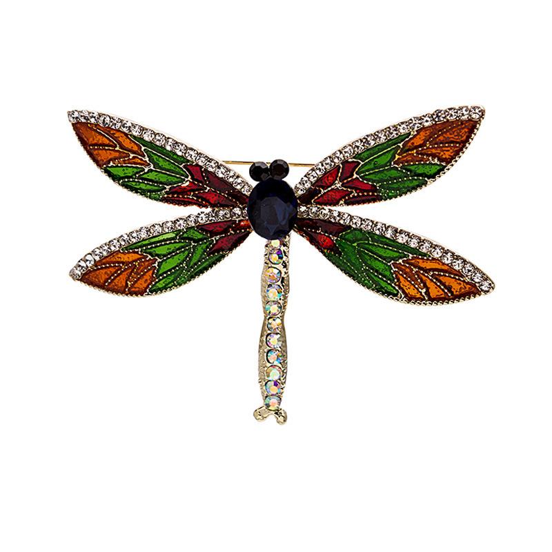 Personalisierte mit Diamanten besetzte Metallbrosche Kragenstift Kollektion, High-End Anti-Licht Blume Schmetterling Krone Brosche