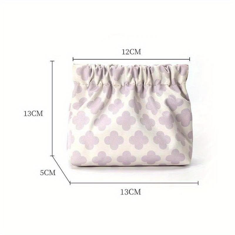

Цветочная женская симпатичная помада сумка дорожная гигиеническая салфетка сумка для хранения модная монета наушники косметичка органайзер чехол сумки светло-фиолетовый