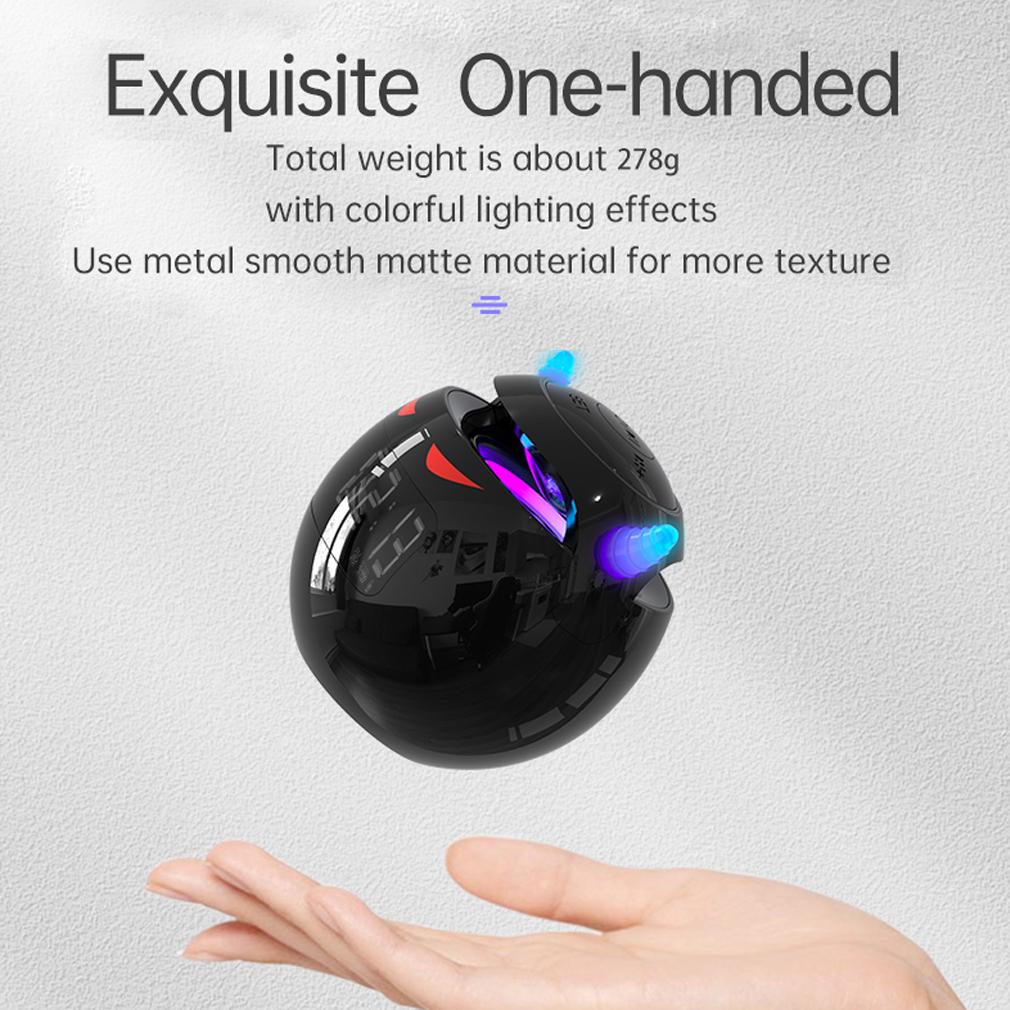 Bluetooth Speaker Audio with LED Digital Alarm Clock Music Player Wireless Ball Shape Clock Speaker Little Devil Speaker Dual Alarm Clock