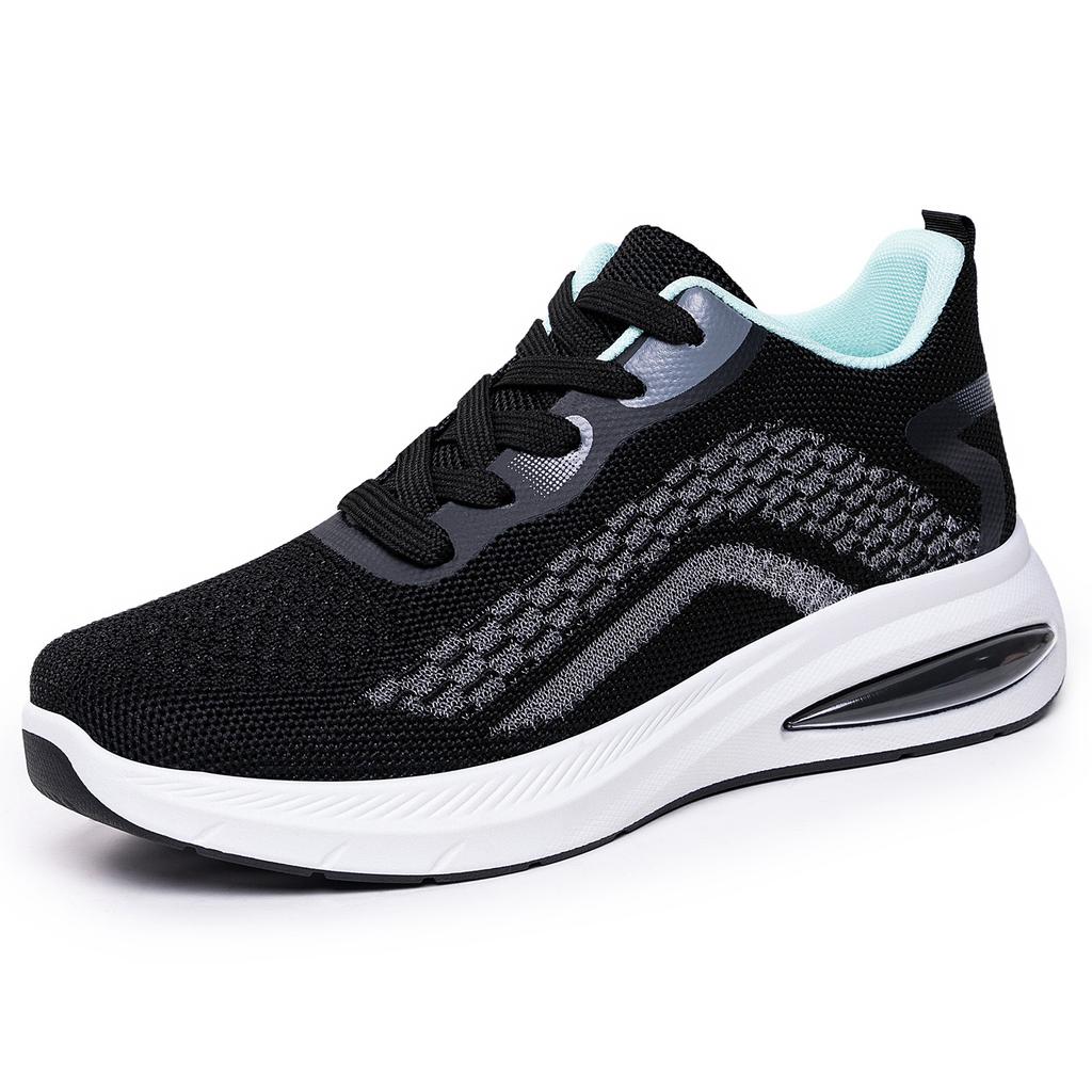 Plus Size Shoes for Women 36-41 Spring Autumn Women Lace Up Platform Wedge Mesh Breathable Flats Non-slip Sneakers Women