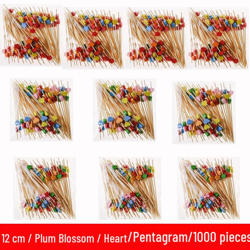 ZISIZ Bamboo Disposable Fruit Picks