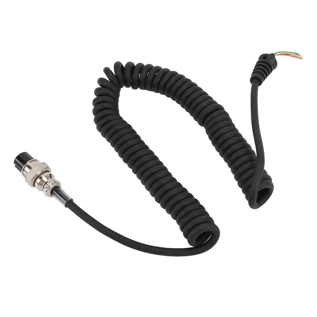 8Pin Speaker Mic Cable Radio Hand Microphone Coiled Cord Replacement Accessories for ICOM Radio