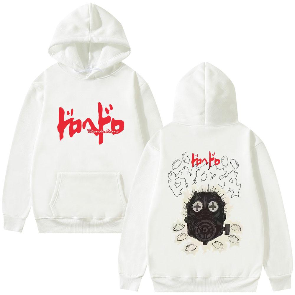 Heiß Limitiert Anime Dorohedoro Kaiman Hoodie Herren Damen Manga Grafik Sweatshirt Männlich Lässig Vintage Fleece Baumwolle Pullover Kapuzenpullover