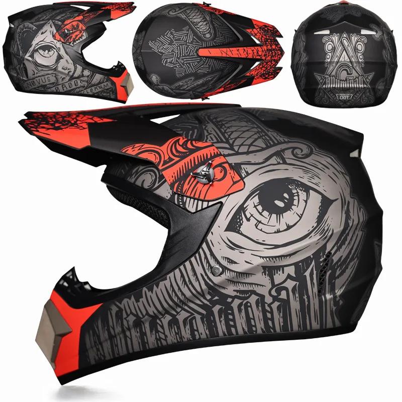 Hot Sale Motorcycle Helmet Racing Off-Road Helmet Men Moto Bike Downhill Am Dh Cross Para Moto Children Motocross Helmet Dot