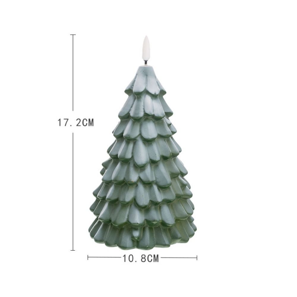 Christmas Tree Shaped Christmas Tree Night Light PVC Christmas Tree Ornament  Bedroom Light