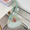 Summer Seaside Play Net Pocket Simple Niche Woven Women's Bag Fashion Shoulder Bag Shopping Fishing Net Bag