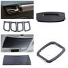 For Renault Koleos 2017-2020 Car Interior Decoration Stainless Steel Protection Frame Cover Trim Black Color For Samsung QM6