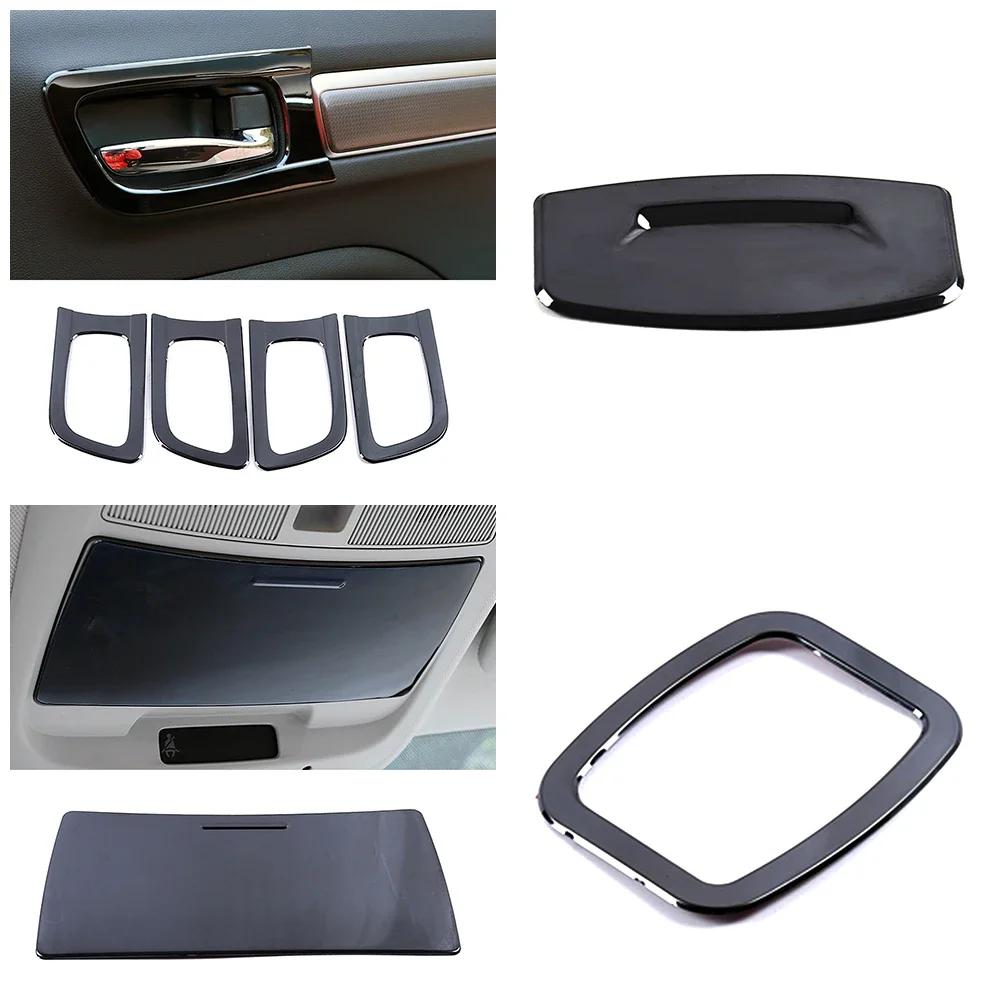 For Renault Koleos 2017-2020 Car Interior Decoration Stainless Steel Protection Frame Cover Trim Black Color For Samsung QM6