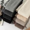 Herbst Einfarbig Baumwollfaden Damen Strumpfhose Warm Bequem Binden Lolita Stretch Streifen Strumpfhose