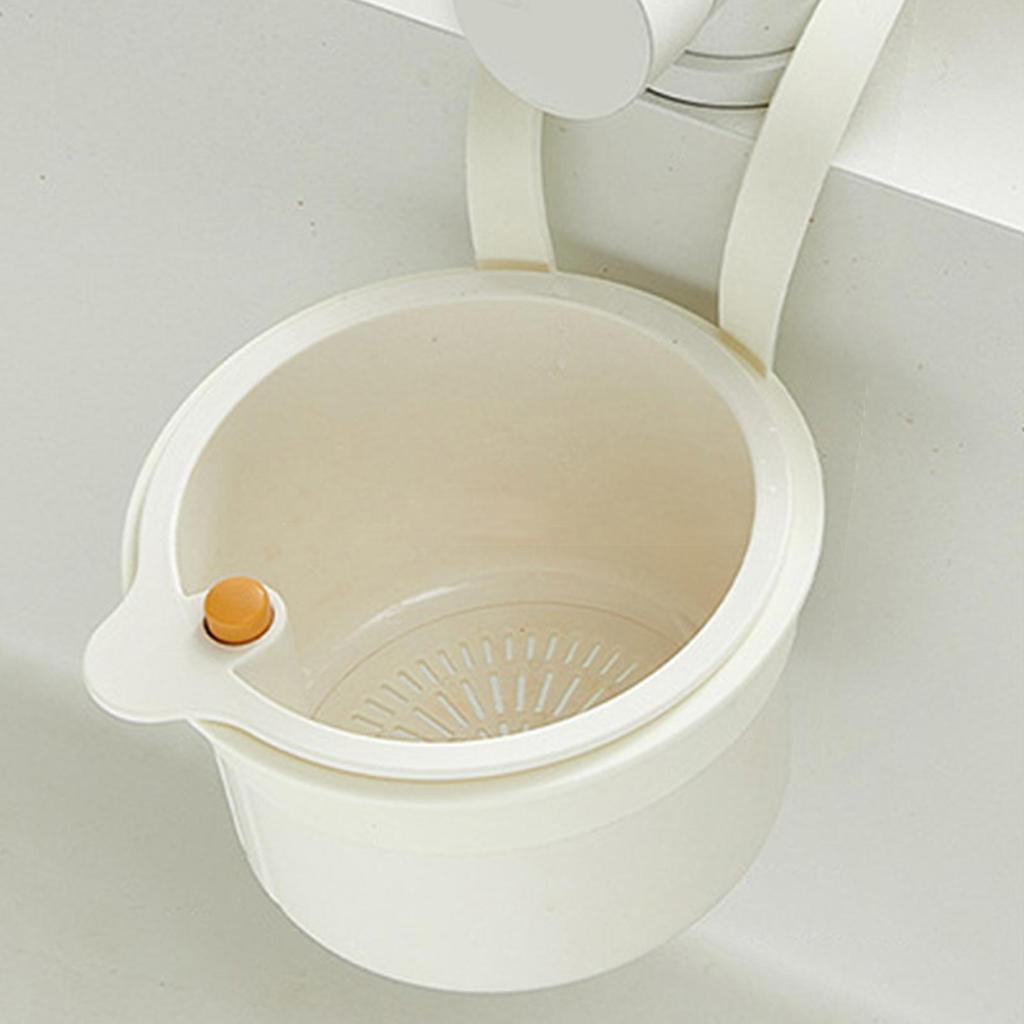 Wall-mounted Sink Draining Basket Household Detachable Kitchen Food Residue Filter Daily Fruit Cleaning Water Drain Fliter
