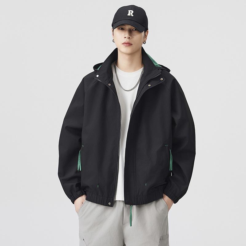 

Outdoor Mountain Climbing Jacket Men s Coat Hooded Jacket Windproof Waterproof Loose Casual Coat Trend Joker. 3XL