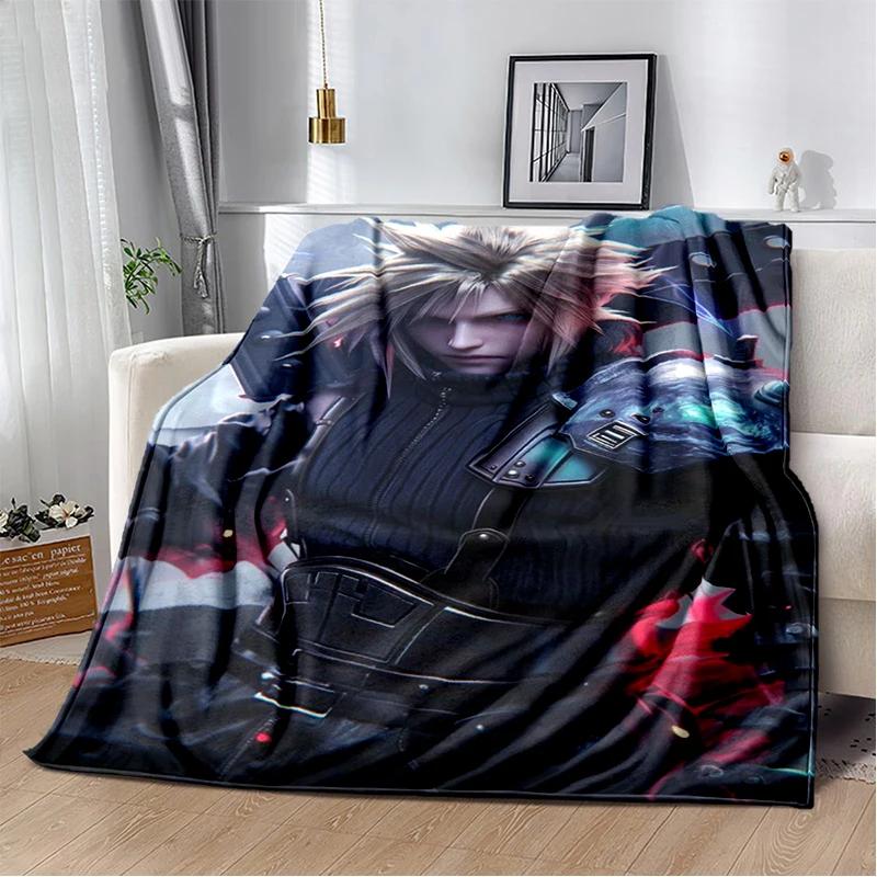 New Style Cloud Tifa Aerith Final Fantasy Games Sephiroth Blanket,Soft Throw Blanket for Home Bedroom Bed Sofa Cover Kids