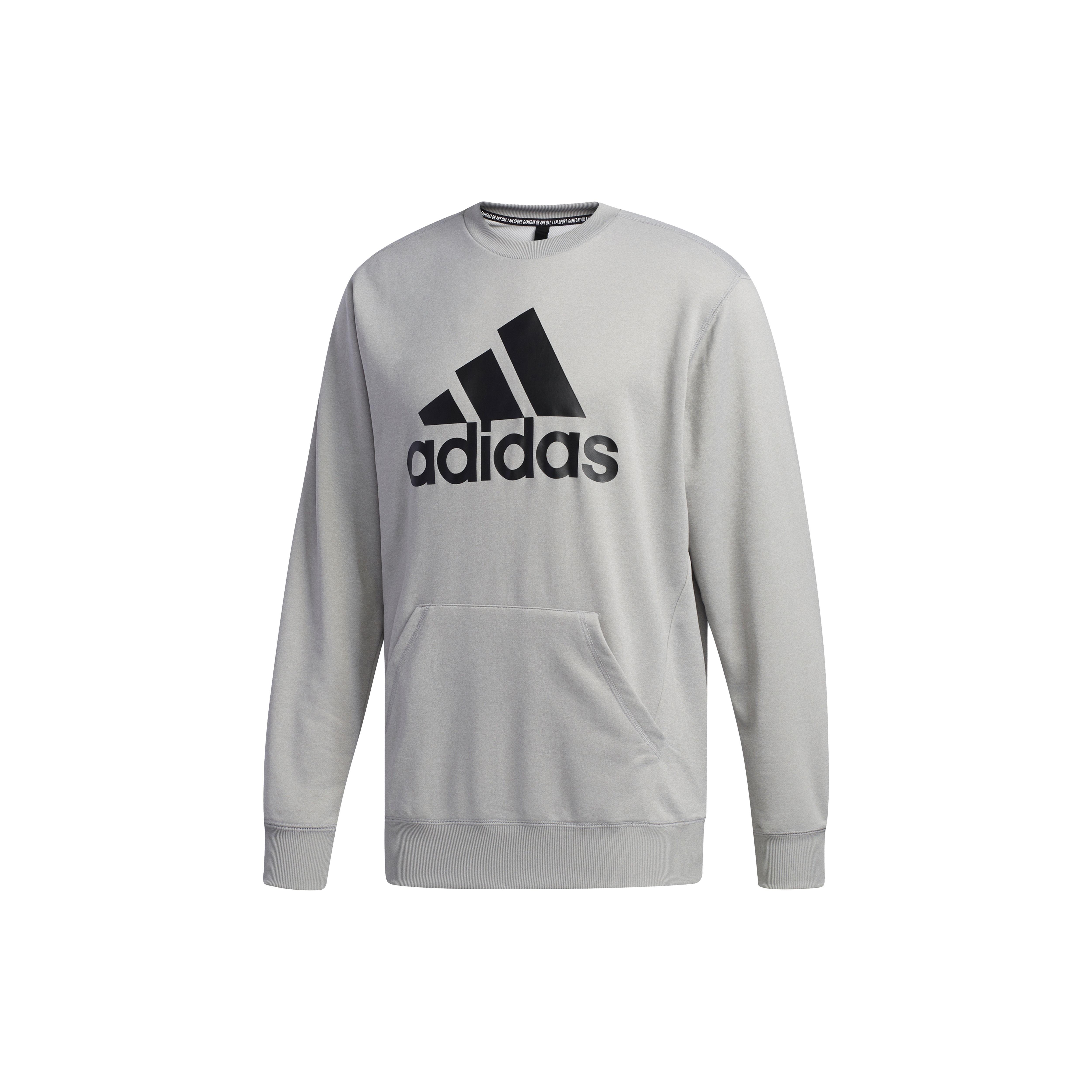 Adidas M MH SW Crew 20 Logo Sports Sweatshirt Men sweatshirt Gray FM5343 M