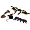 4 Pieces Halloween Bat Pet Costume Dog Costume Dress Up Accessories for Cats Cosplay Party Decoration