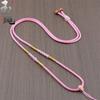 Hand-woven Adjustable Gold Jade Pendant Rope for Men and Women