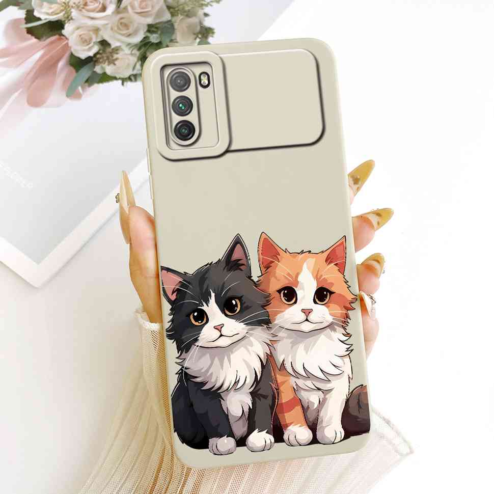 For Xiaomi Poco M3 Case PocoM3 Cute Rabbit Soft Silicone Back Cover For Xiaomi Poco M3 Case 6.53'' Phone Cover Bumper Fundas