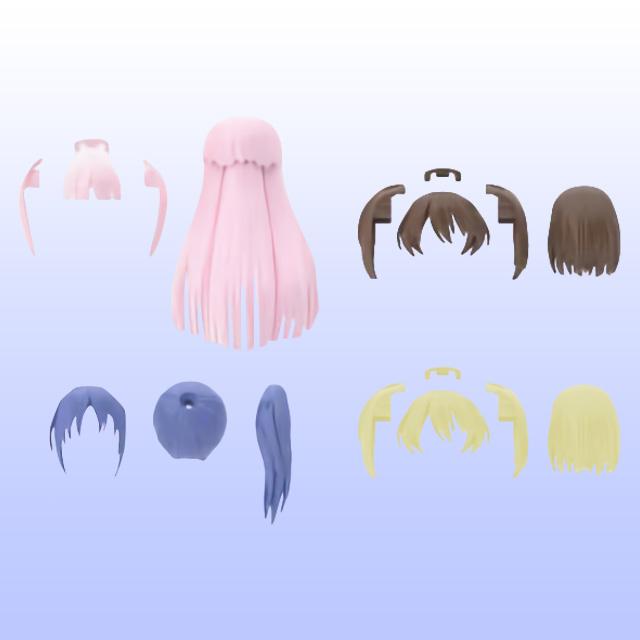 

[Bandai] 30MS Option Hair Style Parts Vol.6 (Set of 4 Types)