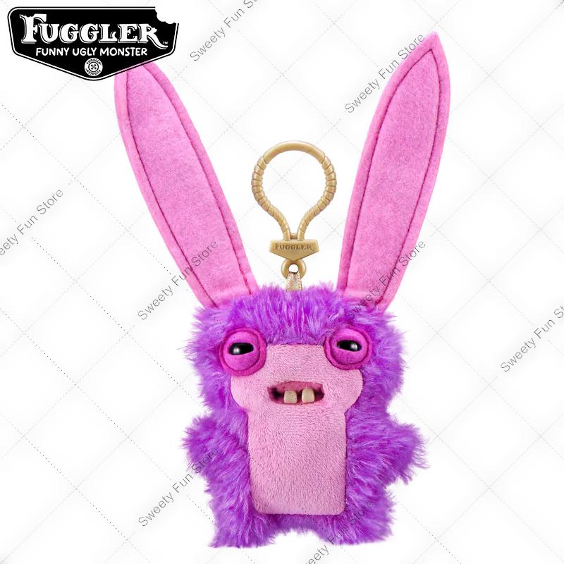 Tooth Monster Keychain Plush Toys Cute Wide Eyed Weirdo Screech Funny Ugly Tooth Monsters Dolls Pendants Gifts