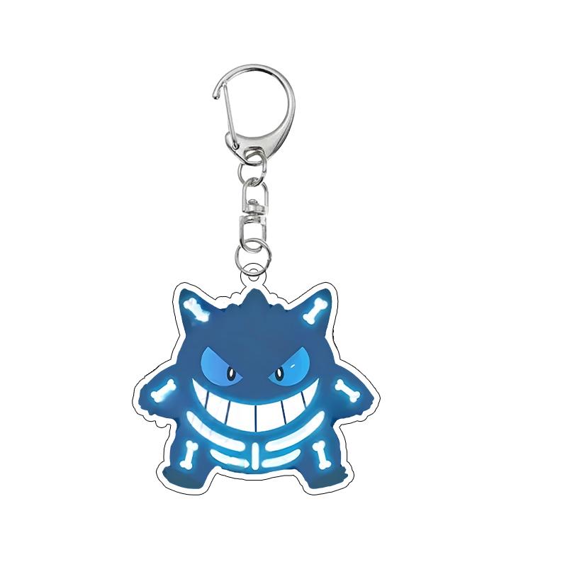 Anime Cartoon Gengar Halloween Day Acrylic Keychain Kawaii Pocket Figure All Saints' Day Creative Pendant Decoration Gifts Toys